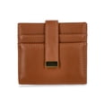 thumbnail image 3 of Time and Tru Women's Una Faux Leather Card Case Wallet, Cognac, 3 of 4