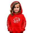 thumbnail image 2 of LUOGENLI Boys Zip up Hoodie Size 8-10 Girls Hoodies & Sweatshirts Kids Pullover Football Print Hooded Sweatshirt for Girls Boys Soft Casual Outerwear Watermelon Red Size 11-12 Years, 2 of 4