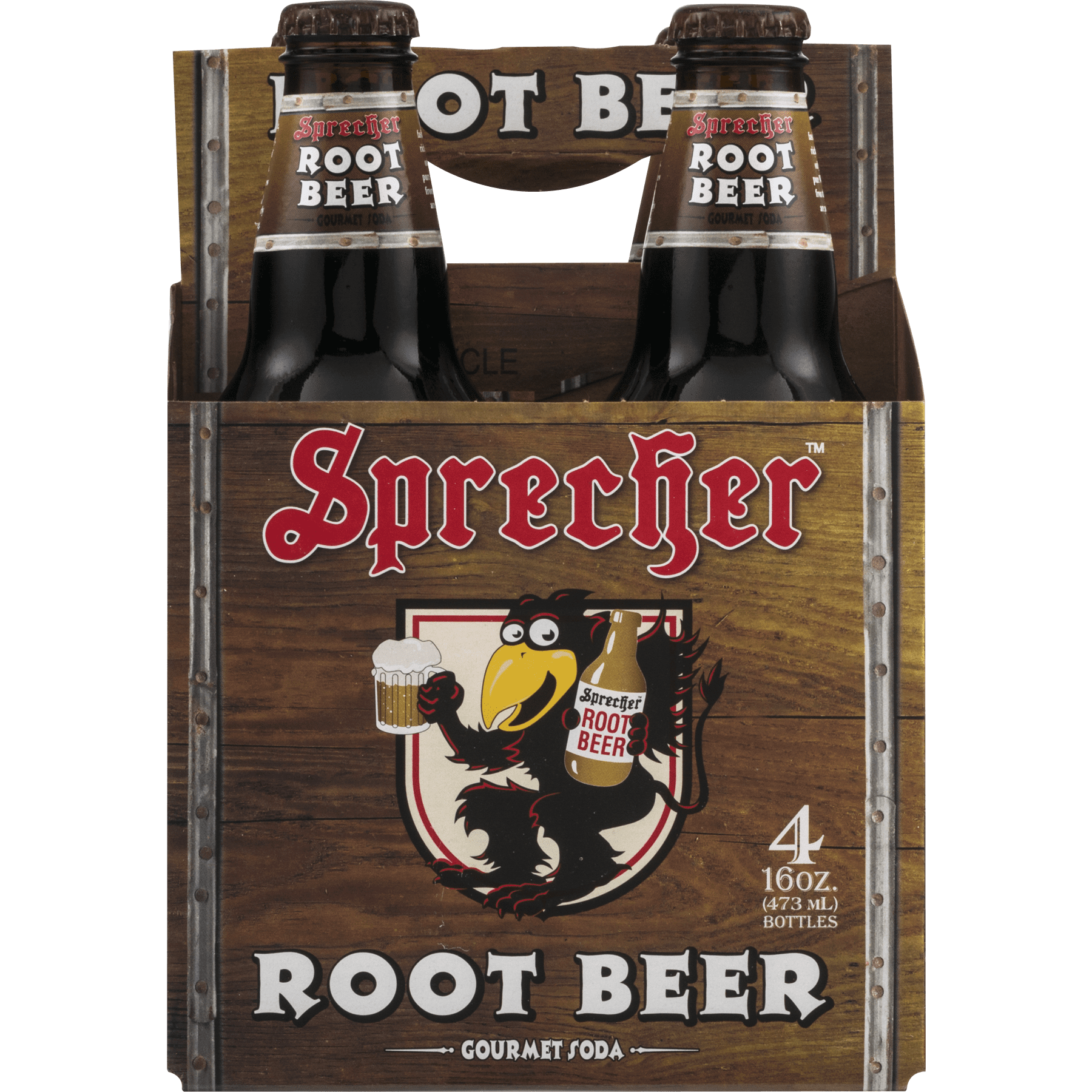 (3 pack) Sprecher Gluten-Free Root Beer Gourmet Soda, 16 Fl. Oz., 4 Count
