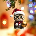 thumbnail image 3 of Christmas Cat Ornaments,Christmas Tree Ornaments Cat Hanging Decorations,Christmas Tree Decorative Cat Decor Pendant,Cat Ornaments,for Cat Lovers Home Decor Gifts for Christmas Tree Ornaments, 3 of 9