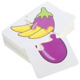 thumbnail image 3 of Miangastore 1 Set of Fruit Vegetable Learning Cards Kids Playthings Interesting Puzzle Cards Learning Supply, 3 of 9