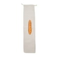 thumbnail image 1 of Linen Bread Bag Reusable Cottons Drawstring Baguette Packaging Pouch Fresh, 1 of 6