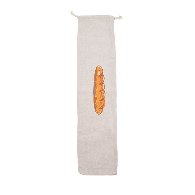 Linen Bread Bag Reusable Cottons Drawstring Baguette Packaging Pouch Fresh