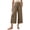 c01Brown, variant on JGGSPWM Capri Pants for Women Low Rise Wide Leg Yoga Capris Summer Cute Going Out Flowy Pants Loungewear Trendy Streetwear Yellow XXXL