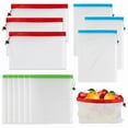 thumbnail image 3 of Clearance Food Storage under $5,Reusable Produce Bags Mesh Produce Bags Drawstring Reusable Washable Vegetable Storage Bags Refrigerator Keep Fresh Grocery Food Fruits Veggie Green Net Bag Toy, 3 of 8