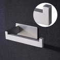 thumbnail image 4 of (Negro) Soporte para papel higiénico, soporte para papel higiénico sin agujeros, soporte para toallas de papel de acero inoxidable para baño, cocina JM, 4 of 5
