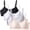 Set1-4pack, variant on 4 Pack Big Girls Bra Comfort Flex Seamless Adjustable Wireless Light Teen Bras Tween Bras for Girls Bras for Girls 10-16