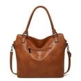 thumbnail image 3 of Bolso grande para mujer, bolso de mano portátil, de piel suave, de gran capacidad, bolso bandolera para mujer, 3 of 6