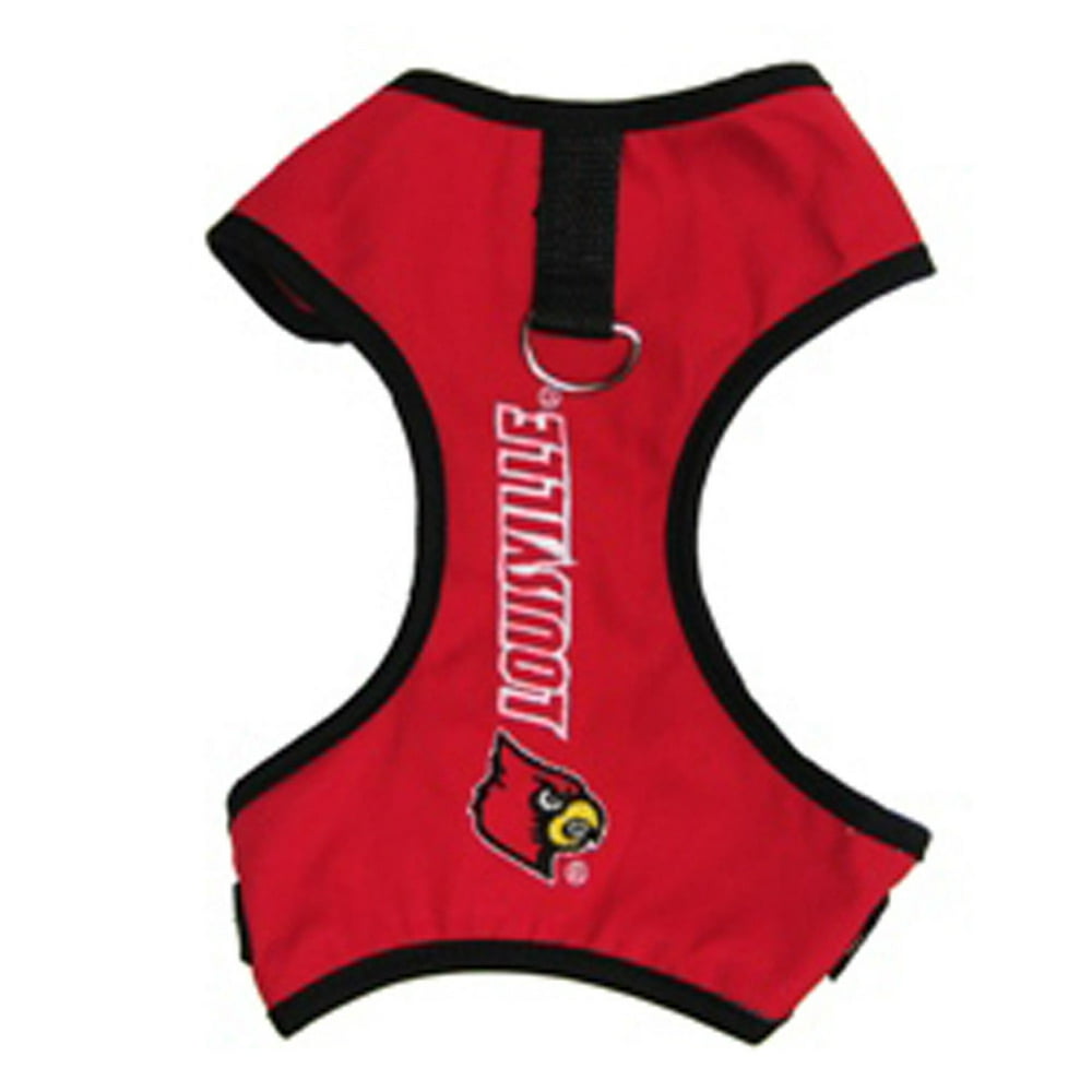 Pets First Collegiate Louisville Cardinals Dog Harness Football Pet