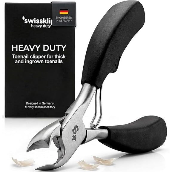 Swissklip Toenail Clippers I Heavy Duty Toe Nail Clippers I Toenail Clippers for Thick Nails I Big Toe Nail Clippers for Thick Toenails I Toenail Scissors I Heavy Duty Nail Clippers for Thick Nail
