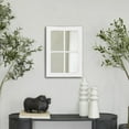 thumbnail image 3 of Sintosin Small Wall Mirrors decor 11x16 Inch, Rustic Handmade Window Pane Mirror, Distressed White Wooden Farmhouse Wall Mirror for Bathroom, Bedroom, Entryway & Living Room Decor, 3 of 9