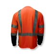 thumbnail image 4 of Radyan T-Shirt de Sécurité à Manches Longues Réfléchissant en Maille Bicolore, Lot de 8 - 100 % Polyester, Taille : Adulte, 4 of 5
