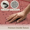 thumbnail image 6 of ODIKA 2'x3' Brick Red Check Geometric Striped Washable Accent Rug Horizontal Banded Layout With Rounded Motifs Square Checkerboard Pet Friendly, Bedside Mat for Bedroom, Nursery, RV, 6 of 7