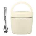 thumbnail image 1 of Wekvgz 1200ml Food Flask Stainless Steel Insulated Food Jar 2 Layer Hot Food Container with Folding Spoon Portable Thermal Food Jar Vacuum Thermal Food Container for School Office, 1 of 10