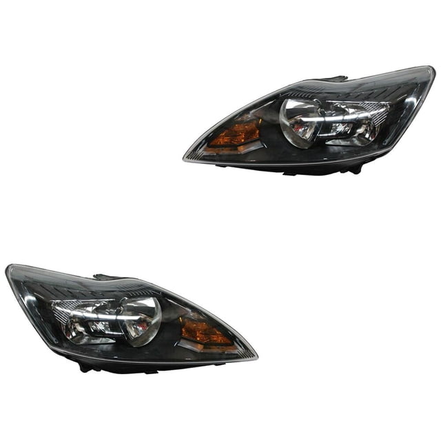 PAR FAROS Generica color Negro Compatible con Ford Focus 2009 al 2011 GEN