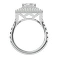thumbnail image 3 of Unique Moments 2.50 Ct Lab Grown Split Shank Princess Halo Diamond Engagement Ring 10K White Gold, 3 of 7