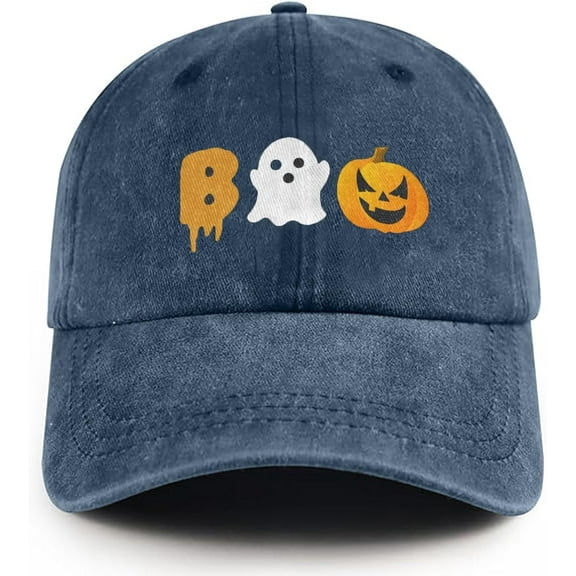 Halloween Hat Cute Halloween Decorations Boo Pumpkin Hats Adjustable Funny Baseball Cap Halloween Accessories