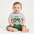 thumbnail image 6 of Nwiuh Toddler Baby Boys Summer Outfits Tractor Short Sleeve T-Shirt and Elastic Shorts Set Cute Baby Farm Clothes Green for Size 12-18 Months, 6 of 6