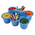 thumbnail image 3 of Deflecto 39509BLU Little Artist Antimicrobial Kids 6-Cup Caddy (Blue), 3 of 4