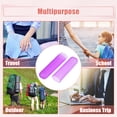 thumbnail image 3 of Unique Bargains 2 Pcs Plastic Lightweight Traveling Toothbrush Holders Case for Travel Business 7.48"x1.06" Purple Blue, 3 of 7