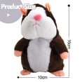 thumbnail image 2 of Hamster Toy Talking And Repeating Funny Stuffed Toy Plush Electric Interactive Birthday Gifts For Children, 2 of 8