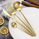 thumbnail image 4 of Juego de cubiertos Zalaxt flatware 24pcs de acero inoxidable para 6 personas con estuche, 4 of 5
