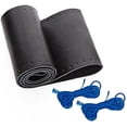 thumbnail image 1 of Universal Car Steering Wheel Cover Genuine Leather Stitch On Wrap (Size M, Blue), 1 of 7