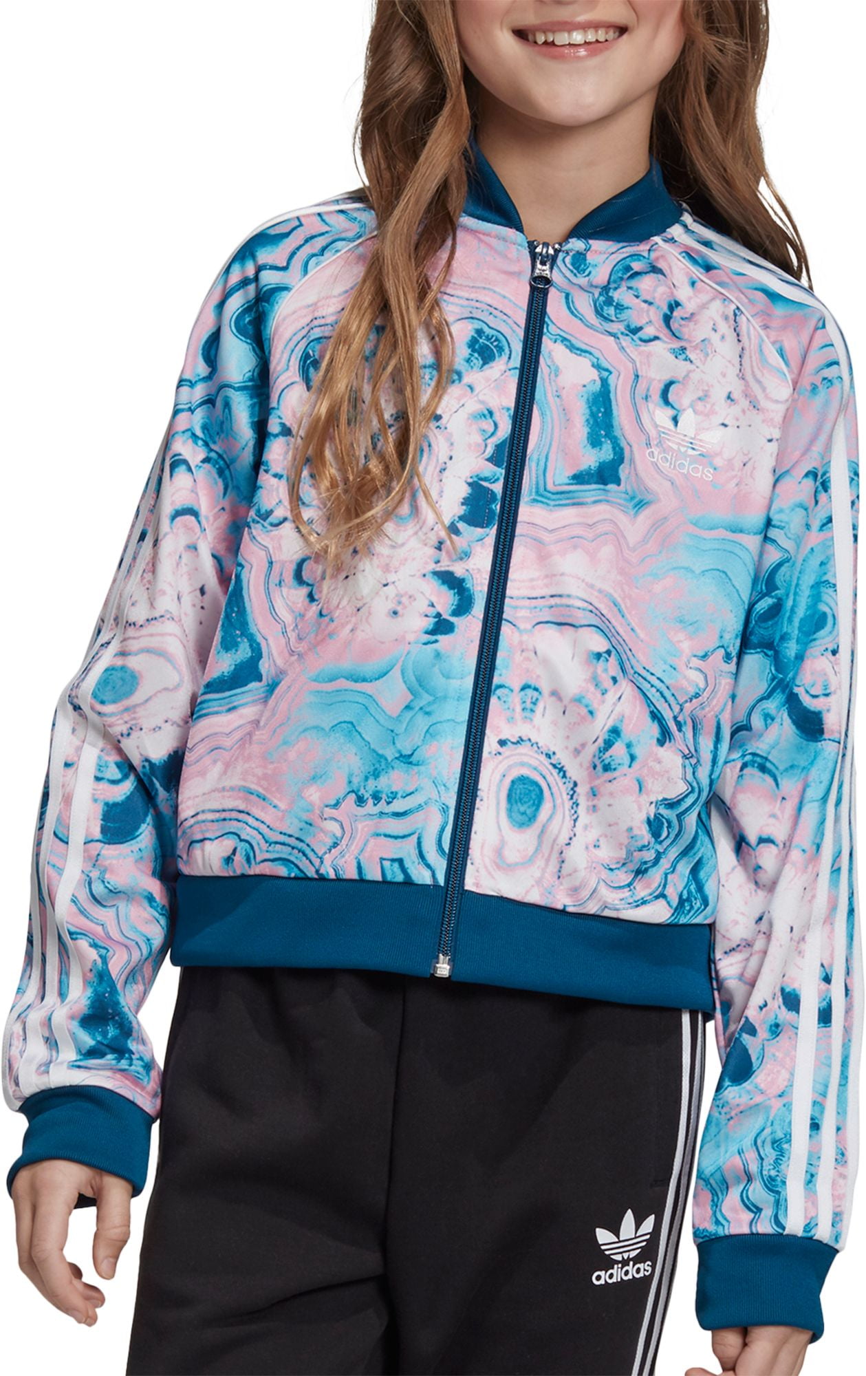 adidas girls track jacket