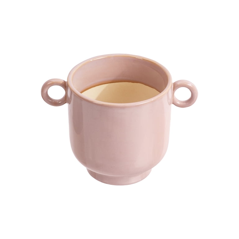 Beautiful by Drew Barrymore 6" Rose Pink Ceramic Planter photo 8
