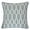Turquoise, variant on Cherie Gray Geometric Polyester 20 in. x 20 in. Throw Pillow