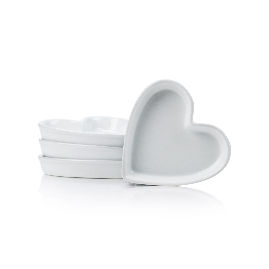 BIA Cordon Bleu 900069S4SIOC Baker Heart Shaped Quiche One Size White 