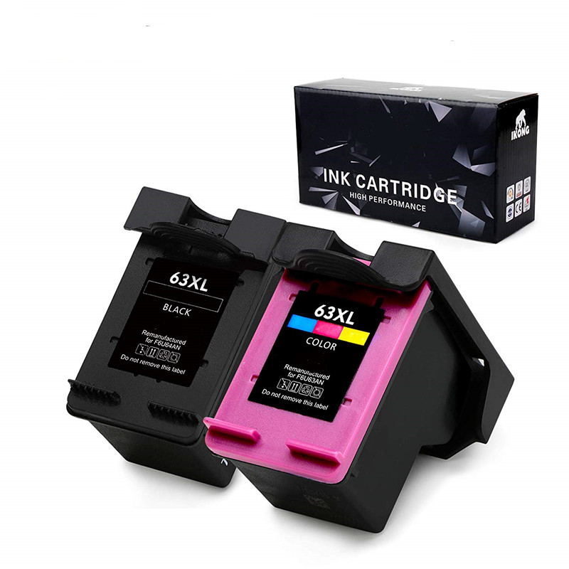 Xuanmo 63 Remanufactured Ink Replacement For Hp 63 Ink With Ink Level Display 63xl Ink Cartridges 1 Black And 1 Colorful Work With Deskjet 2130 3634 Envy 4655 4520 4516 Officejet 4650 3830 Walmart Canada