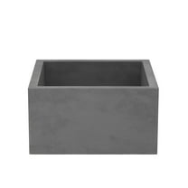 Native Trails Nsb1515 Nativestone 15" Farmhouse Single Basin Concrete Kitchen Sink - Slate