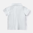 thumbnail image 4 of DAETIROS Boys Short Sleeve White Cotton Polo Shirt with Sailboat Embroidery Casual Summer Top School Uniform,Size 4-5 T, 4 of 6