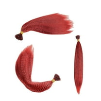 LHWEN 100 Pcs 1 Pack Of Colored Feather Hair Extension Stick Hair Extension Hair Strand Fiber Stick Hair Wig 13 Colors Beauty Salon Straight Hair Fun Lace Wavy Curls Braided Hair Synthetic