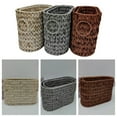 thumbnail image 2 of Necvior Wicker Toilet Paper Basket with Lid for Bathroom Storage Multipurpose Decorative Holder for Closet Elegant Styles, 2 of 10