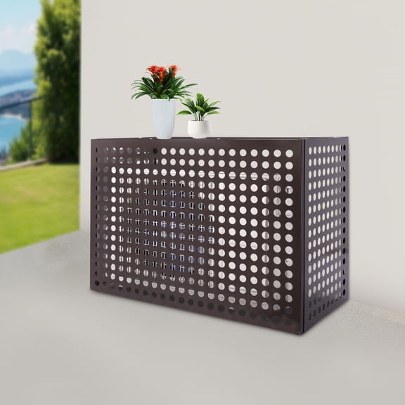 Modern Air Conditioner Fence, Privacy Fence Cover for A/C Conditioning Unit