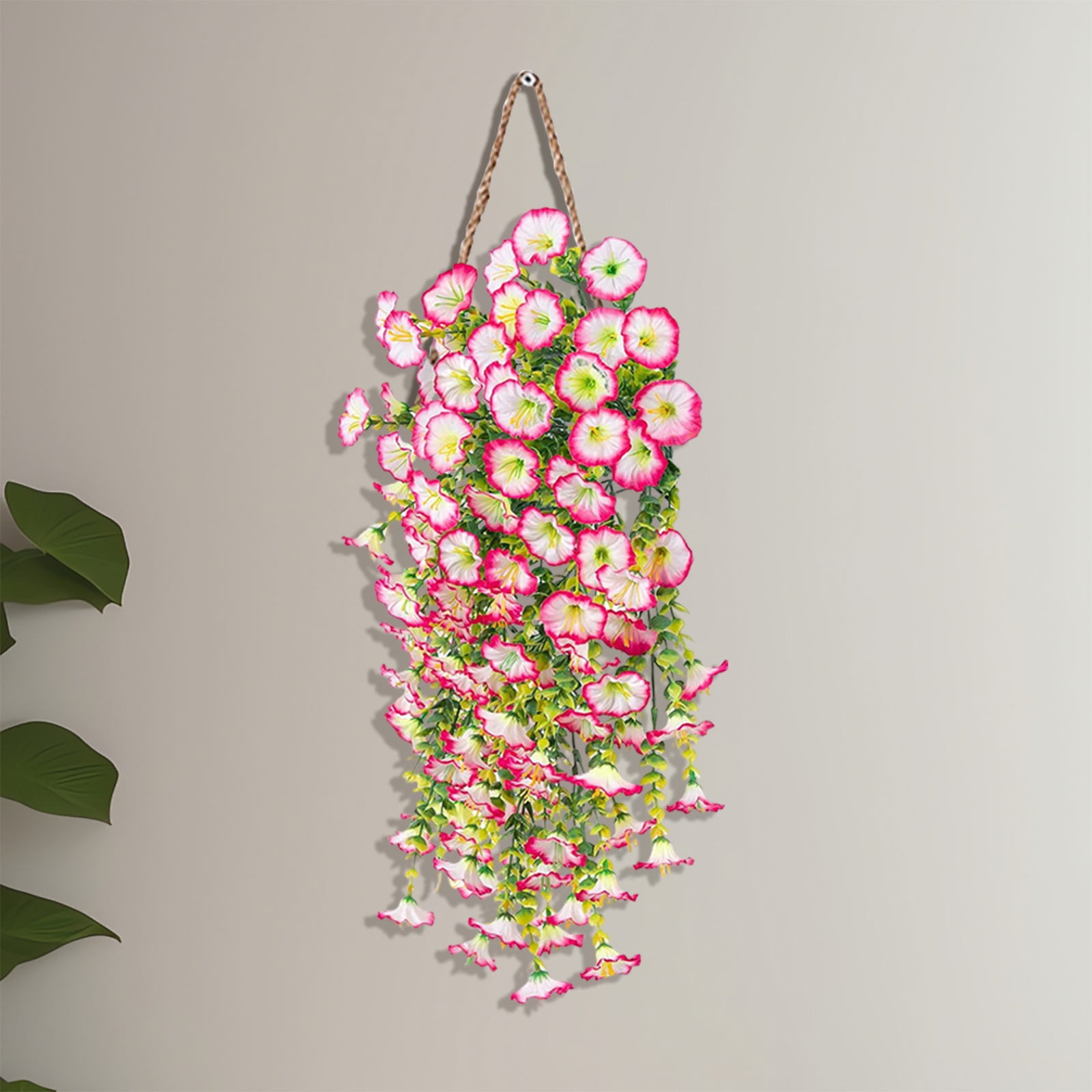 Clearance Under $5 Boovnll Hanging Flowers, Artificial Ipomoea Nil Hanging Plants, Lifelike Flowers, No Fade, Artificial Flowers for Indoor/ Outdoor Wedding, Party, DIY Tables Decor, Fake Flowers