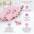 thumbnail image 2 of Kids Pom Pom Tutu and Bow Hair Tie | 2Pcs Set | Birthday Tutu For Girls, 2 of 33