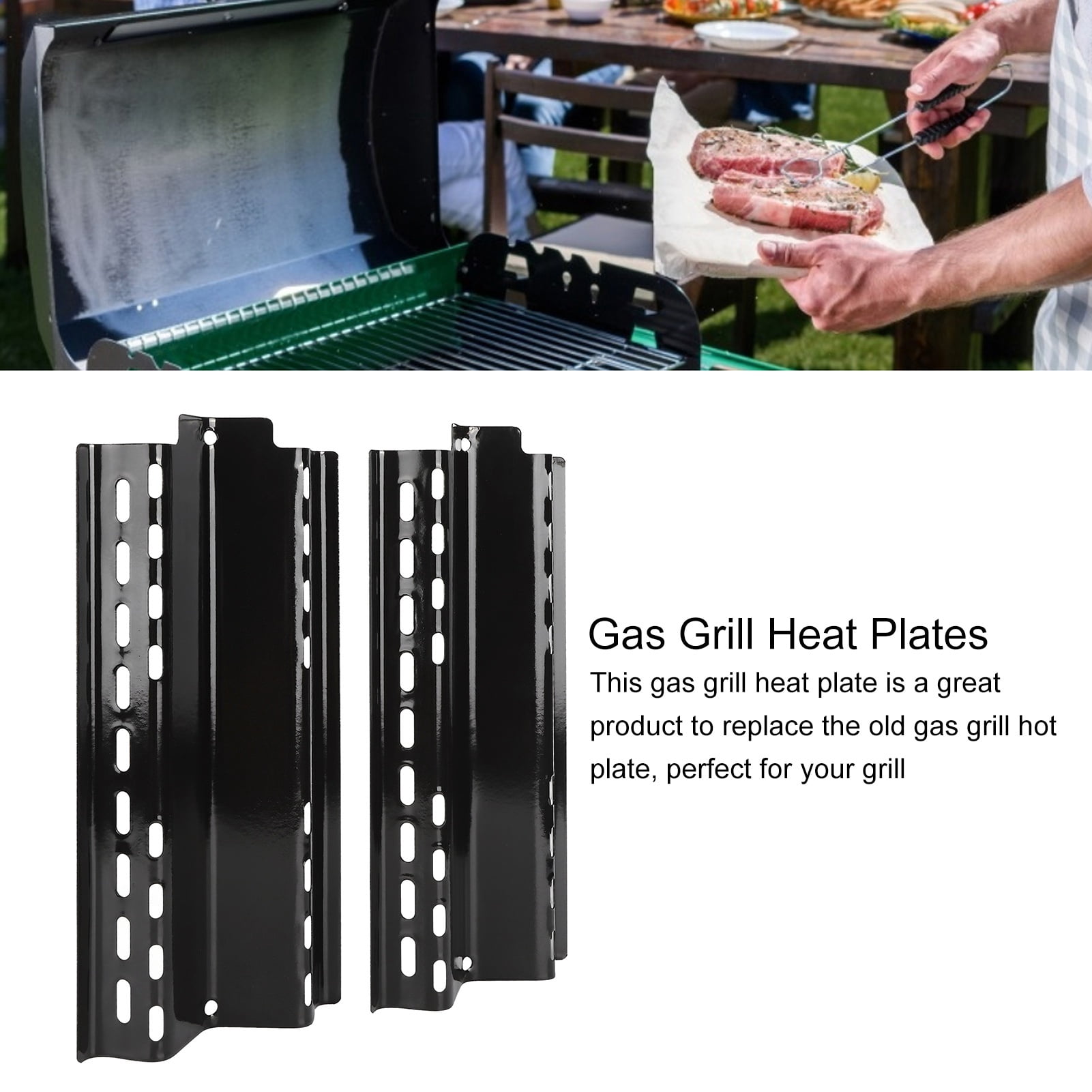 Tebru Gas Grill Heat Plates,Grill Replacement Parts,Grill Heat Tents