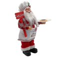 thumbnail image 2 of Santa Statue Santa Claus Christmas Decorations Standing Chef Decorating Presents, 2 of 5