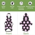 thumbnail image 6 of Xecao Pink Groovy Disco Ball Pattern Sweatshirts Winter Pet Dog Hoodie Puppy Coat Dog Sweaters Dog Clothes with Hat Dog Clothes Costume Outfit,Small Pets Wear-Medium, 6 of 7