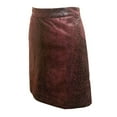 thumbnail image 1 of Monterey Club Women's Snakeskin Emboss Texture Print Skirt #4802, 1 of 2
