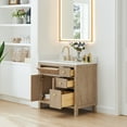 thumbnail image 3 of Cerrito 36" Wood Vanity in Nature Oak Engineered Stone Top no Mirror, 3 of 15