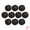 Black, variant on Unique Bargains 10Pcs Rattan Balls for Lights Wicker Spheres Orbs Pink 2"x2"x2"