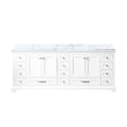 thumbnail image 2 of White Double Bath Vanity with Wood Frame and Marble | Scratch - Proof Surface for Longevity | Well - Organized Storage in Cabinets, 2 of 6