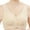 Khaki, variant on Front Closure Bras for Older Women Front Snap Closure Padded Bra for Older Senior Women, No Underwire Full Coverage Comfortable Bra Everyday Seamless Bras Front Bra Front Closure Sports Bras Co