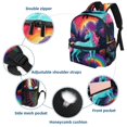 thumbnail image 3 of Robot Unicorn Attack Adjustable Shoulder Strap Backpack - Large Capacity, Printed Design, Lightweight - Business Backpack Men, Mini Backpack Toy, Mini Backpack, 3 of 6