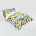 thumbnail image 3 of Ambesonne Cartoon Bedding Set 3 Pcs, Colorful Forest Owls, Twin XL, Multicolor, 3 of 3