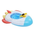 thumbnail image 4 of Flotador inflable para piscina con forma de nave espacial y volante, balsa de natación multifuncional para niños de 1 a 5 años, 4 of 14
